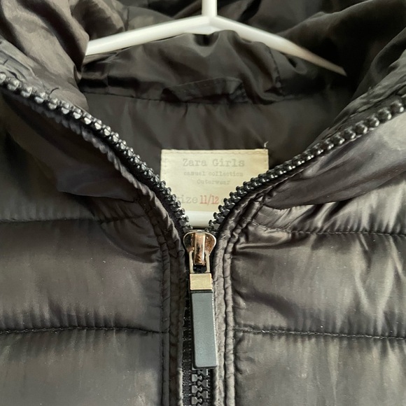 Zara kids 11/12 yrs old hight 152cm black mid to long jacket - Adult XXS - Picture 5 of 9